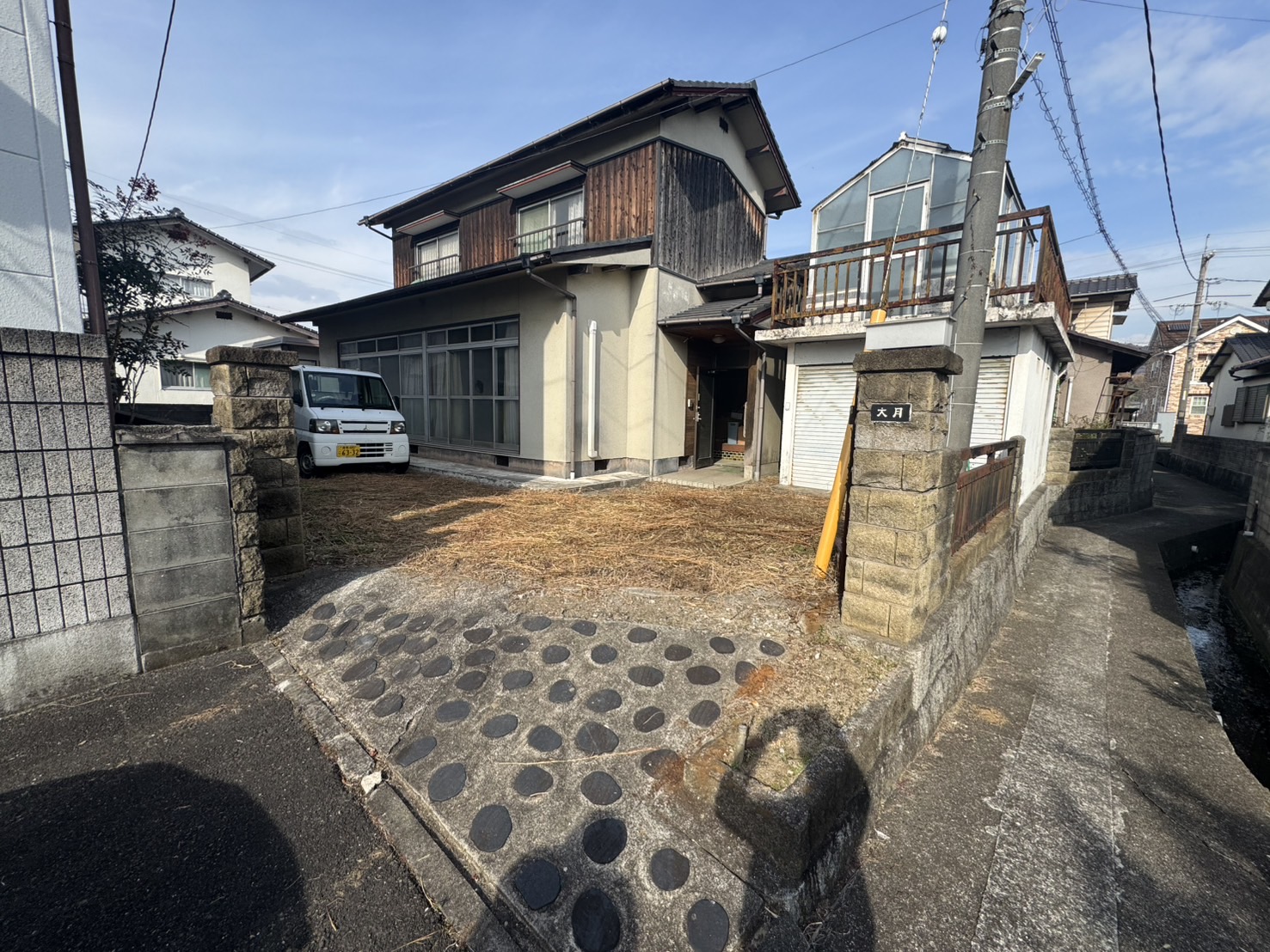 岡山県浅口市 金光町　H様邸　木造二階建屋解体 施工前